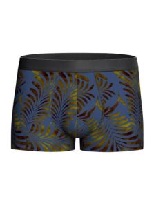Boxer I AM (Impetus) de Lyocell con estampado tropical en azul