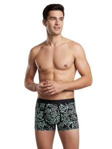 boxer hombre negro geometrico maniqui ajuste segunda piel comodo
