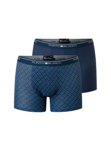 Pack de 2 bóxers de microfibra Basix Punto Blanco