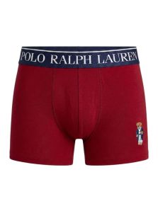 Boxer Hombre Polo Ralph Lauren Rojo Cereza con Polo Bear