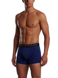 Bóxer Tommy Hilfiger azul de algodón elástico para hombre con modelo