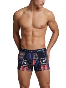bóxer Tommy Hilfiger Patchwork de algodón elastizado para hombre