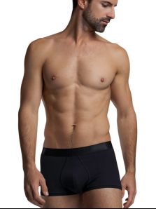 Calzoncillo bóxer ZD Akiles negro colocado en maniquí