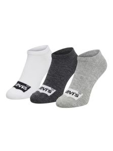 Calcetines Levi's Sneaker bajo tobillo en blanco, gris y gris oscuro para hombre