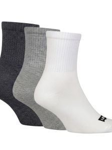 Calcetines tobilleros Levi's cómodos en gris y blanco