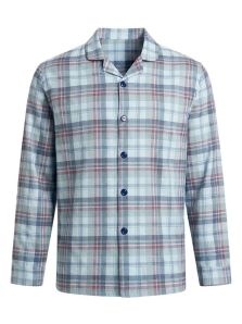 Camisa de pijama Muydemi de cuadros azules para hombre