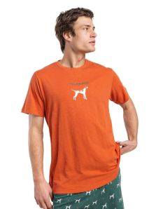 Camiseta de pijama manga corta con mensaje Stay Positive de Admas en tejido algodón