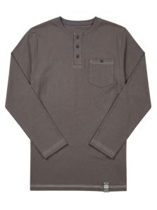 Camiseta de pijama Barandi de estilo clásico, con bolsillo y botones en el pecho.
