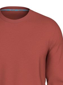 Camiseta lisa de hombre para dormir con cuello redondo