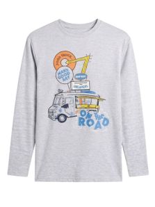 Camiseta de pijama juvenil Muydemi afelpada con estampado Food Truck, en stock al mejor precio.