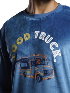 Camiseta Muydemi Food Truck de manga larga en coralina 