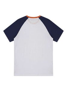 Espalda de la camiseta Tommy Hilfiger blanca de algodón orgánico para hombre