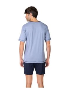 pantalón corto pijama Massana hombre azul marino con bolsillos