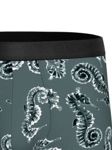 detalle tejido lyocell boxer hombre caballitos de mar suave transpirable