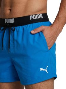 Bañador deportivo azul PUMA hombre de secado rápido y tejido reciclado