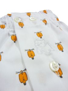 detalle estampado motos clásicas en calzoncillo hombre Kiff Kiff algodón blanco