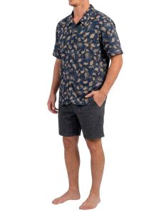 Pijama corto HOM Business de seda y algodón con diseño sofisticado ideal para hombres que buscan calidad y confort