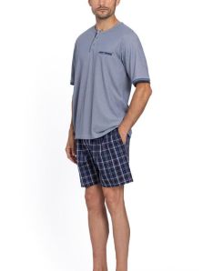 Guasch para hombre: Pijama de algodón fresco y suave para el verano.