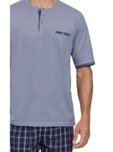 Para hombre Guasch: Pijama de algodón puro para noches confortables.