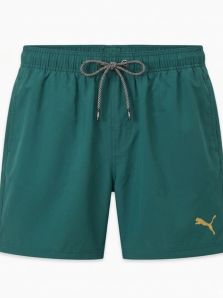Nueva colección de ropa de baño Puma: modelo verde pierna larga con sello de autenticidad.