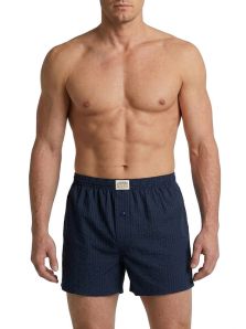 Maniquí con bóxer Jan Men azul marino de tela elástica y diseño clásico cómodo