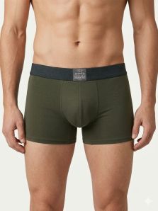 Bóxers de microfibra sin costuras molestas, marca Jan Men, colores sobrios negro y verde bosque.