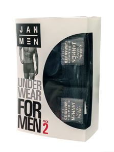 Pack 2 Bóxers Jan Men Microline - microfibra en gris y verde caqui
