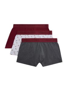 Pack de 3 bóxers Ysabel Mora de algodón con estampados otoñales 
