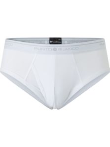 Ropa interior blanca masculina Punto Blanco Basix pack de 3 slips cómodos