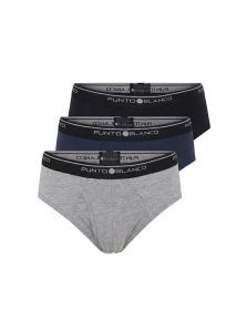 Pack 3 slips hombre Punto Blanco Basix con abertura