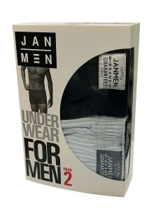 Pack 2 Bóxers Jan Men Short Planas - Boxers de tela elastizados