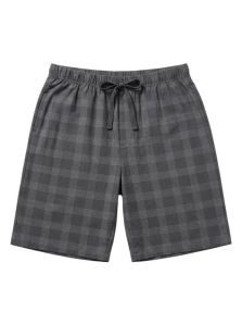 Pantalón corto de pijama gris verdoso para hombre de Antonio Miró con cintura elástica