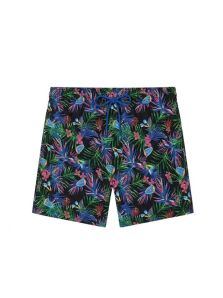 Pantalón corto estampado tropical pijama HOM Havana hombre con cintura elástica y bolsillos
