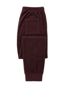 Pantalón largo de pijama ADMAS granate con bolsillo trasero y tejido cálido de punto milano