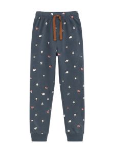 Pantalón azul marino de pijama hombre con estampado de pequeñas ovejas
