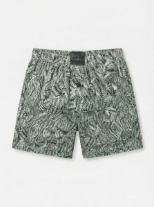 Pantalón corto de hombre Janira Green Nature con estampado de hojas