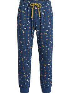 Pantalón afelpado y estampado Muydemi con puños