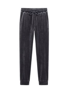 Pantalón liso de pijama Massana con cintura de cordón, bolsillos laterales y puños