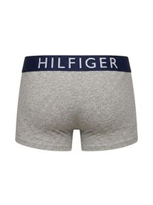 Vista trasera del bóxer Tommy Hilfiger con cinturilla bicolor azul marino