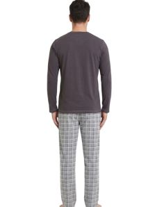 Vista trasera del pijama Barandi para hombre, perfecto para renovar tu pijama de algodón
