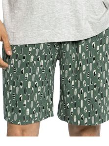 Pijama Punto Blanco mod. Treetop en algodón y cuello pico, en oferta especial.