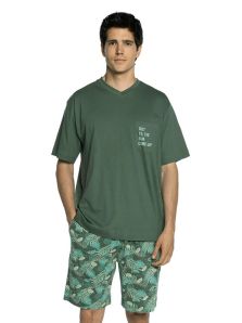Pijama Punto Blanco mod. Treetop en Algodón en verde
