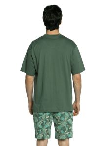 Pijama Punto Blanco mod. Treetop en algodón perfecto para noches cómodas de verano.