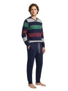 Pijama Giulio en Algodón mod. Fjordl con rayas multicolor