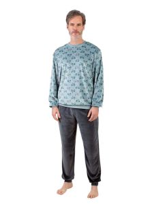 Pijama Guasch Térmico Micropolar con estampado de motos clásicas