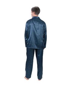 Pijama Guasch de satén para hombre visto por detrás
