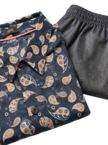 Pijama HOM Business de seda y algodón, una elegante idea de regalo para novios, bodas, aniversarios y ocasiones señaladas para hombre