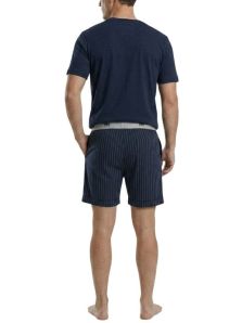 Detalle de cintura elastica con ajuste comodo y bolsillos laterales en pantalon de pijama hombre Impetus