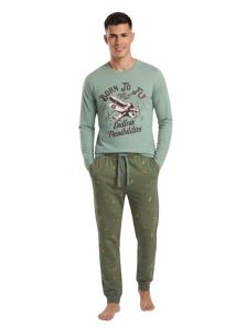 Pijama juvenil Dark Elephant Born to Fly verde