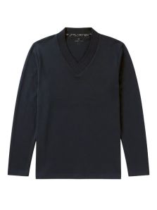 Parte superior lisa de pijama masculino